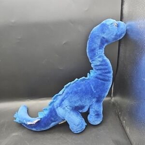 Vintage Dinosaur Plush Smile 1987 Blue Stegosaurus